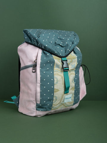Mochila Maxi Rosa Patchwork